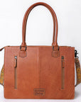 American Darling Briefcase Hand Tooled Saddle Blanket Genuine Leather women bag western handbag purse