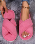 Etta Open toe Fuzzy Slippers