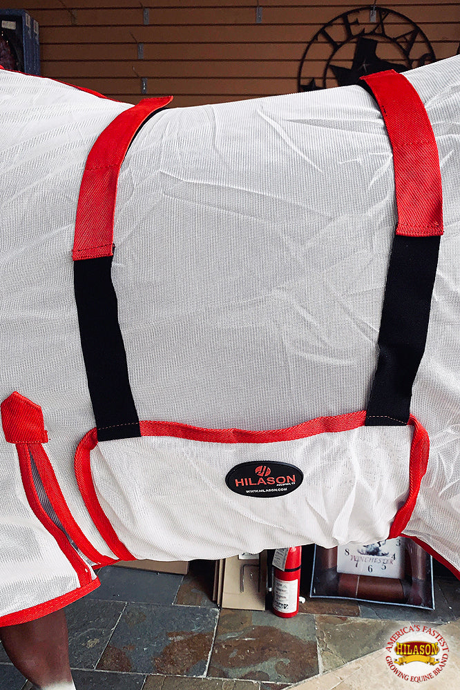 HILASON Horse Fly Sheet UV Protect Breathable Mesh Bug Mosquito Spring | Summer Horse Rug | Fly Rug