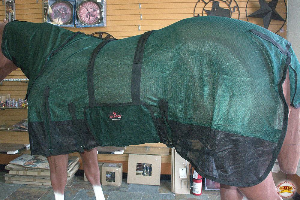 HILASON Horse Fly Sheet UV Protect Breathable Mesh Bug Mosquito Spring | Summer Horse Rug | Fly Rug