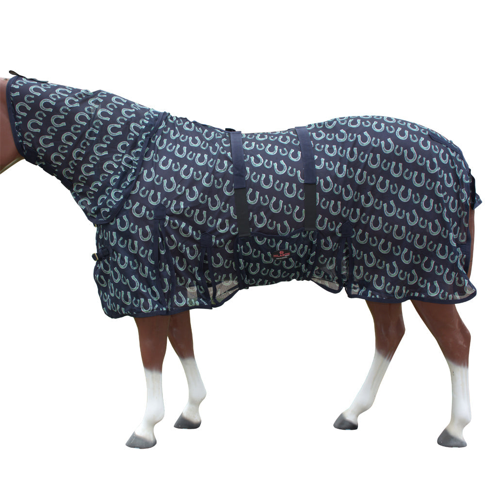 HILASON Horse Fly Sheet UV Protect Breathable Mesh Bug Mosquito Spring | Summer Horse Rug | Fly Rug