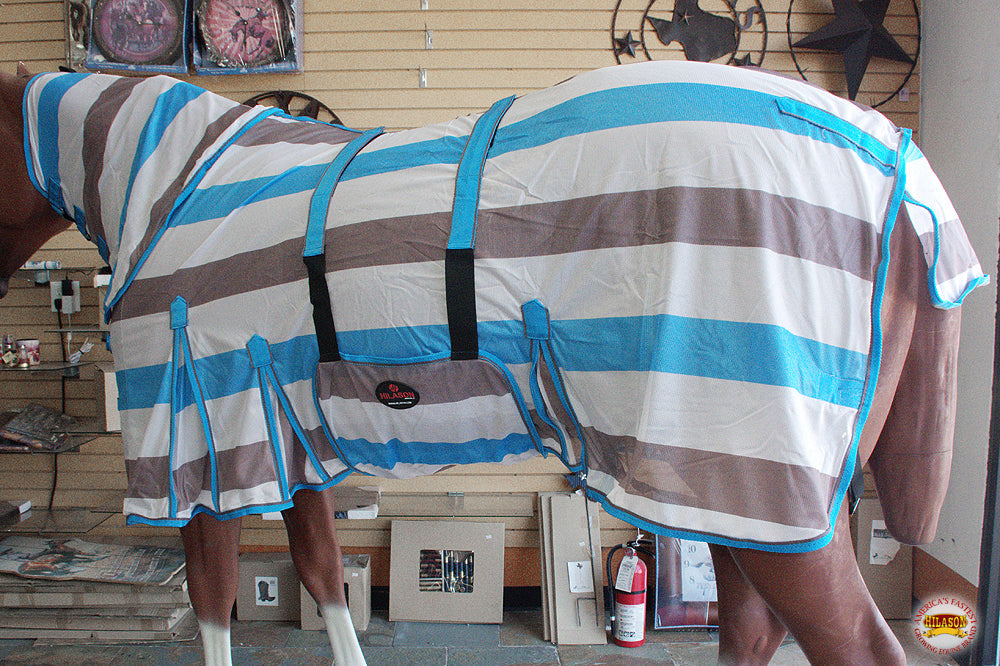 HILASON Horse Fly Sheet UV Protect Breathable Mesh Bug Mosquito Spring | Summer Horse Rug | Fly Rug