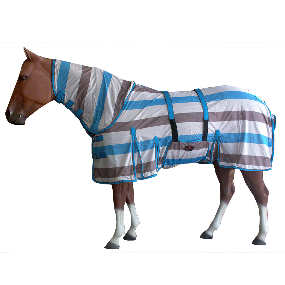 HILASON Horse Fly Sheet UV Protect Breathable Mesh Bug Mosquito Spring | Summer Horse Rug | Fly Rug