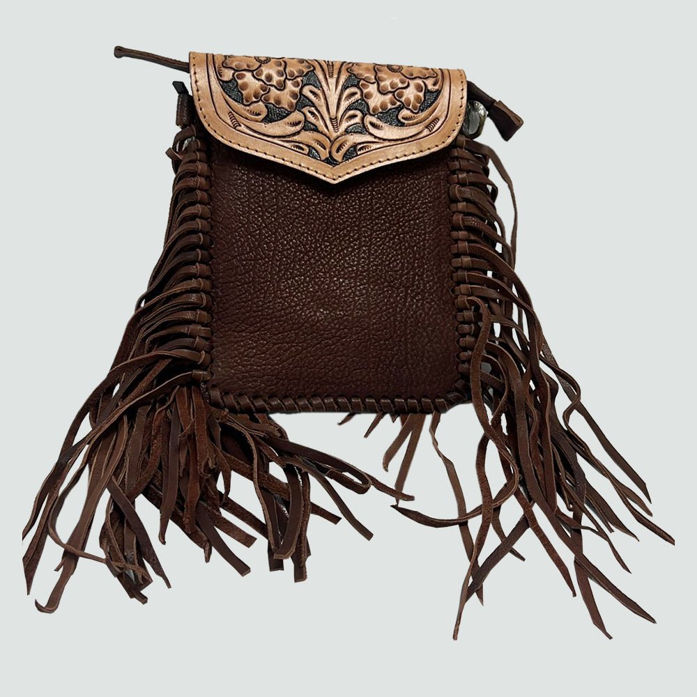 American Darling ADBGD108 Small Crossbody Hand Tooled Genuine Leather Women Bag Western Handbag Purse