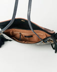American Darling ADBGD111 Envelope Hand Tooled Hair-On Genuine Leather Women Bag Western Handbag Purse