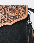American Darling ADBGD113 Envelope Hand Tooled Genuine Leather Women Bag Western Handbag Purse