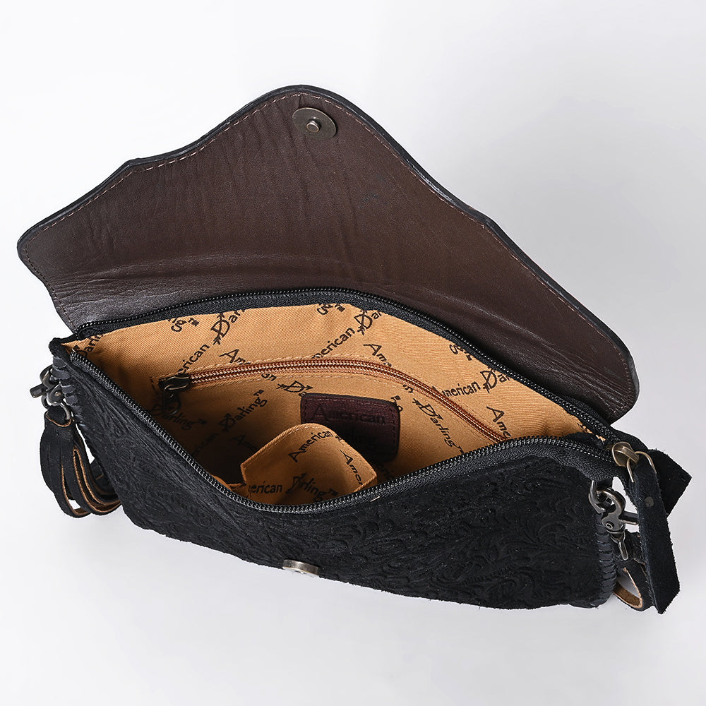 American Darling ADBGD113 Envelope Hand Tooled Genuine Leather Women Bag Western Handbag Purse