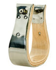 Hilason Horse Bell Stirrups Bound Stainless Steel