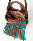 American Darling ADBGH117 Clutch Hand Tooled Genuine Leather Women Bag Western Handbag Purse
