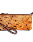 American Darling ADBG344YLAC2 Wristlet Hair On Genuine Leather Women Bag Western Handbag Purse