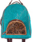 American Darling Hand Tooled Hair On Genuine Leather Women Bag Western Handbag Purse
