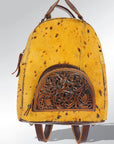 American Darling Hand Tooled Hair On Genuine Leather Women Bag Western Handbag Purse