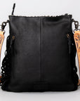 American Darling ADBGS192SNKFRNGA Messenger Hand Tooled Hair On Genuine Leather Women Bag Western Handbag Purse