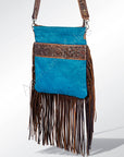American Darling Messenger Hand Tooled Hair On Genuine Leather Western Women Bag Handbag Purse | Cute
