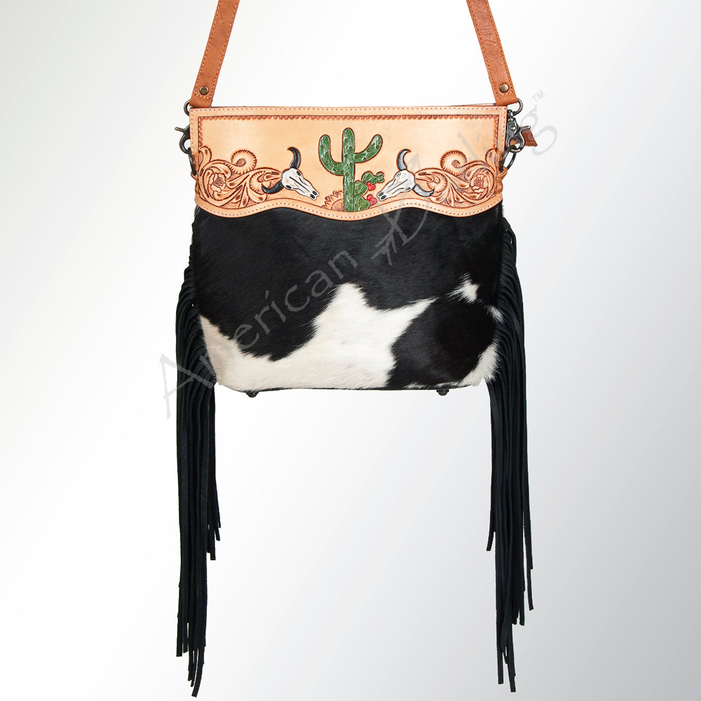 Hand Tooled Saddle Blanket Leather Western Clutch For Women