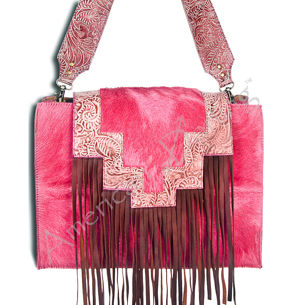 American Darling ADBGZ164 Tote Hand Tooled Genuine Leather Women Bag Western Handbag Purse