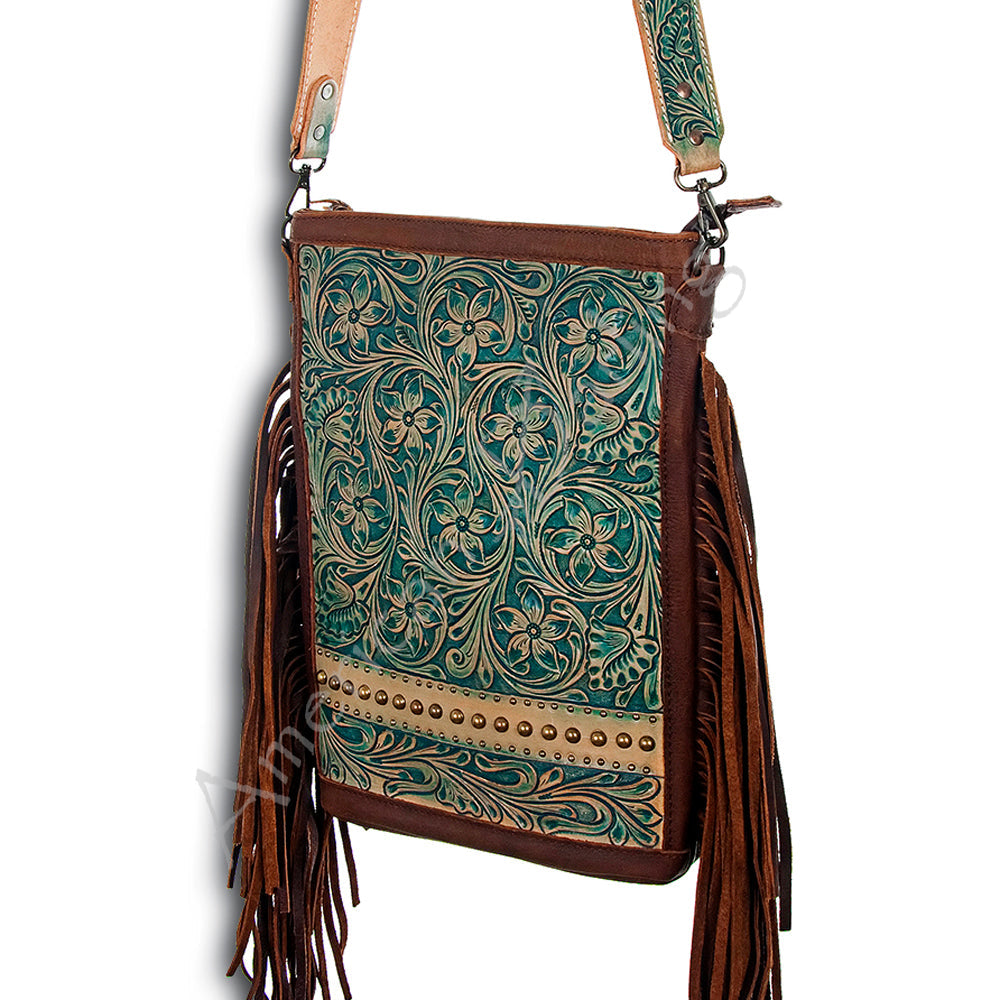 American Darling Large Cross Body Hand Tooled Genuine Leather Western Women Bag Handbag Purse | Crossbody Bag for Women | Cute Crossbody Bag | Crossbody Purse