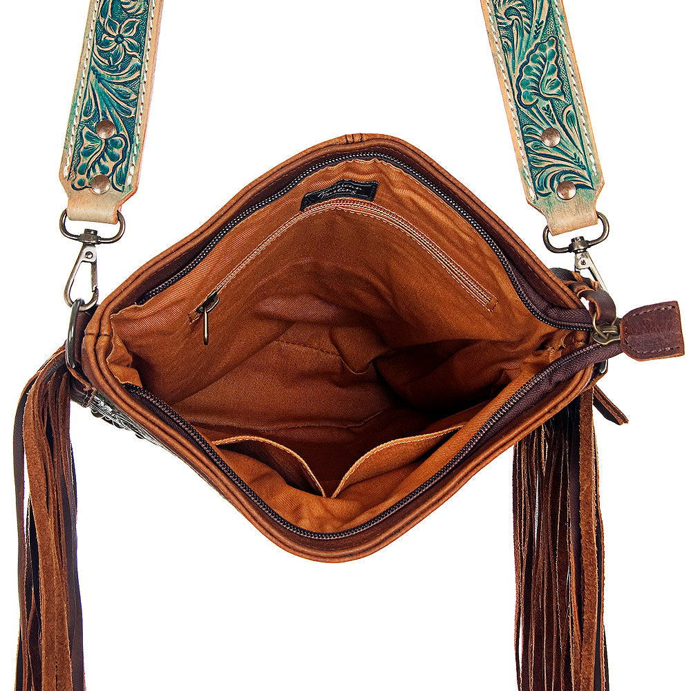 American Darling Large Cross Body Hand Tooled Genuine Leather Western Women Bag Handbag Purse | Crossbody Bag for Women | Cute Crossbody Bag | Crossbody Purse