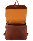 American Darling ADBG508BRW Small Crossbody Hair-On Genuine Leather Women Bag Western Handbag Purse