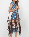 American Darling ADBGD117 Tote Hair-On Genuine Leather Women Bag Western Handbag Purse