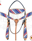 Western Horse Headstall Breast Collar Set American Leather Hilason