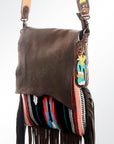 American Darling Messenger Saddle Blanket Genuine Leather Women Bag Western Handbag Purse