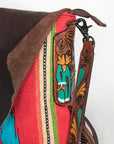 American Darling Tote Hand Tooled Hair On Genuine Leather Women Bag Western Handbag Purse