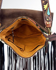 American Darling Messenger Saddle Blanket Genuine Leather Women Bag Western Handbag Purse