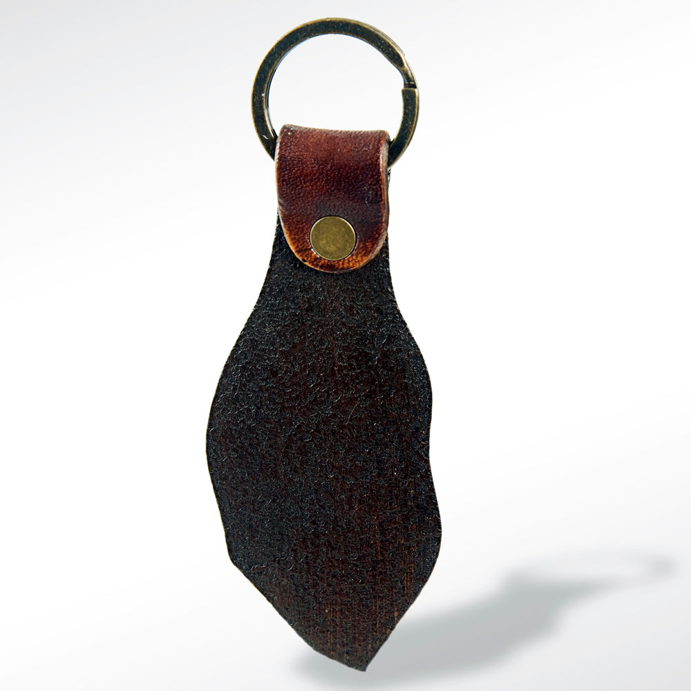 American Darling ADKR142 Hand Tooled Carved Genuine Leather Keyring