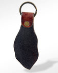 American Darling ADKR147 Hand Tooled Carved Genuine Leather Keyring