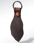 American Darling ADKR160 Hand Tooled Carved Genuine Leather Keyring