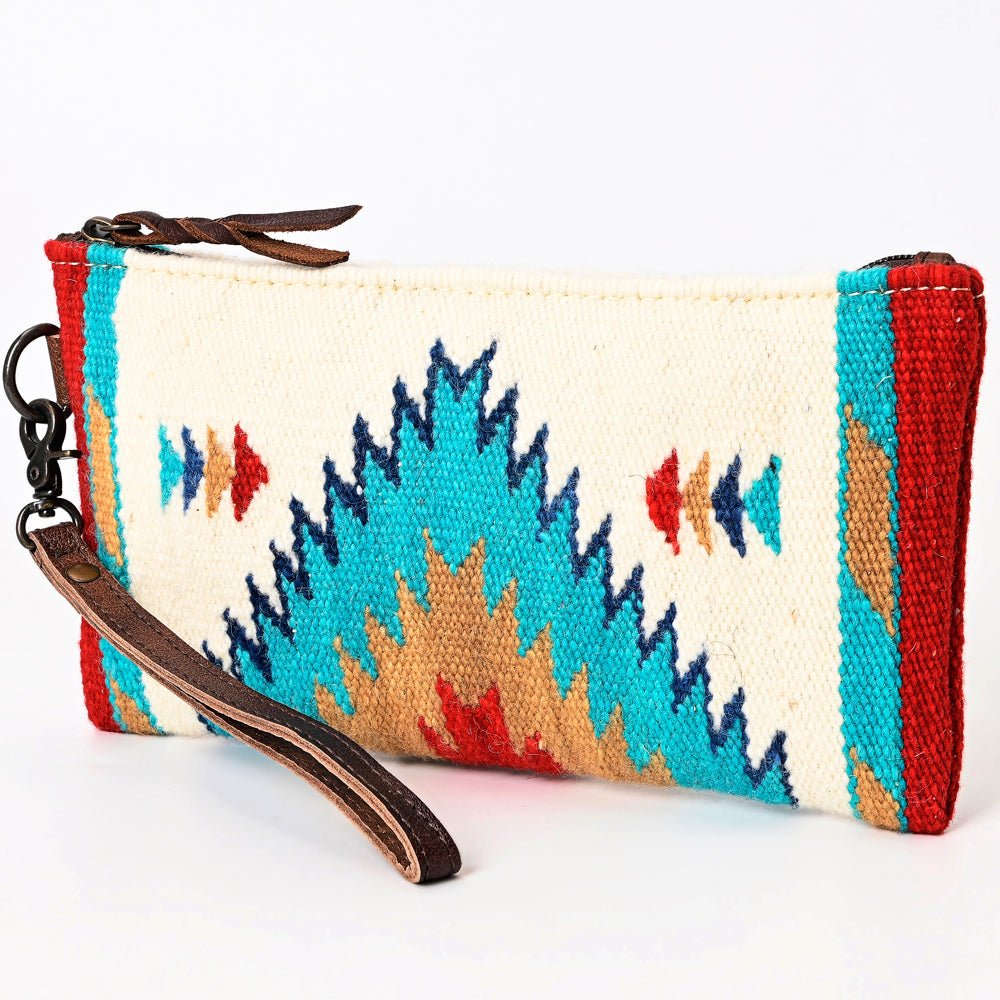 American Darling Wristlet Genuine Leather Women Bag W. Handbag Purse –