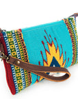 American Darling ADBG344C Wristlet Saddle Blanket Genuine Leather Women Bag Western Handbag Purse