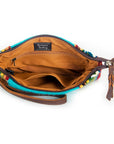 American Darling ADBG344C Wristlet Saddle Blanket Genuine Leather Women Bag Western Handbag Purse