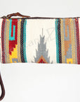 American Darling ADBG344D Wristlet Saddle Blanket Genuine Leather Women Bag Western Handbag Purse