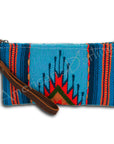 American Darling ADBG344F Wristlet Saddle Blanket Genuine Leather Women Bag Western Handbag Purse