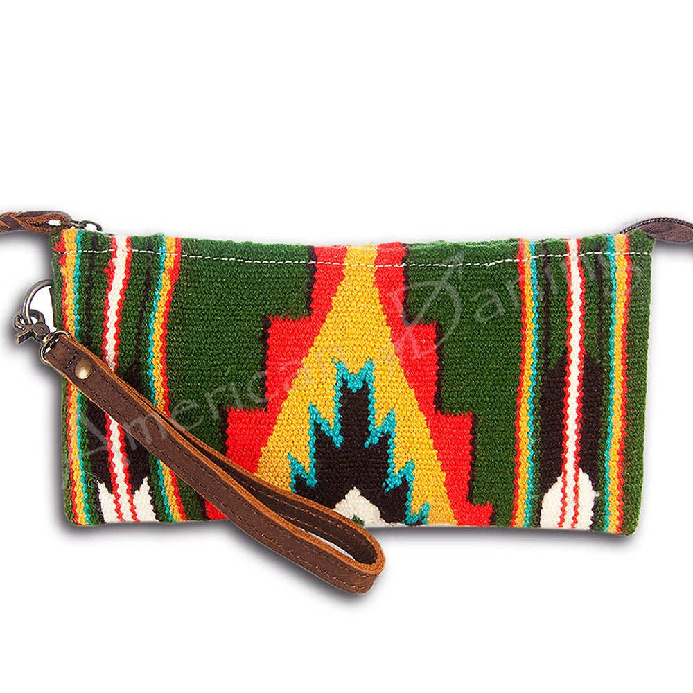 American Darling Wristlet Genuine Leather Women Bag W. Handbag Purse –