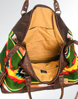 American Darling Duffel Saddle Blanket Genuine Leather Women Bag Western Handbag Purse