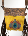 American Darling Signature Crossbody Hand Tooled Saddle Blanket Genuine Leather Women Bag Western Handbag Purse