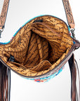 American Darling Signature Crossbody Hand Tooled Saddle Blanket Genuine Leather Women Bag Western Handbag Purse