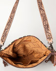 American Darling Signature Crossbody Hand Tooled Saddle Blanket Genuine Leather Women Bag Western Handbag Purse