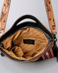 American Darling ADBGZ176 Clutch Hand Tooled Saddle Blanket Genuine Leather Women Bag Western Handbag Purse