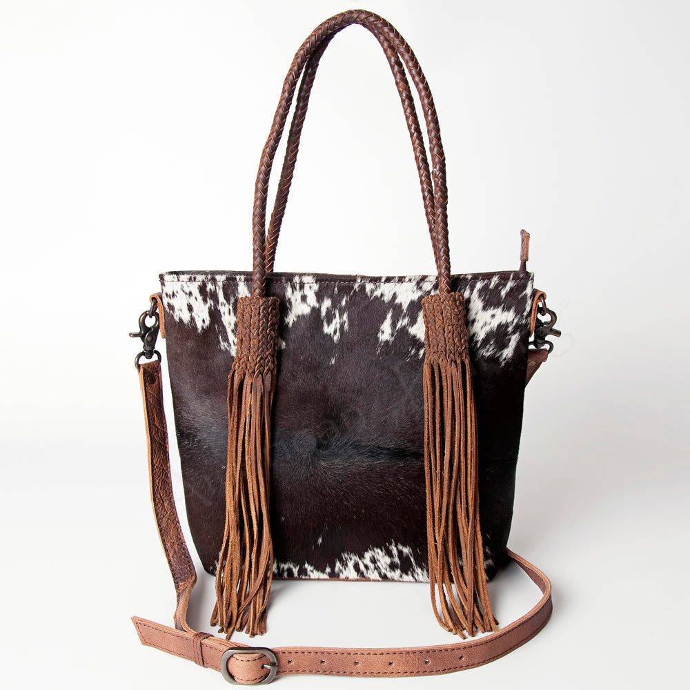 American Darling ADBG511BRW Tote Hair-On Genuine Leather Women Bag Western Handbag Purse