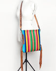 American Darling ADBGZ181 Messenger Saddle Blanket Genuine Leather Women Bag Western Handbag Purse