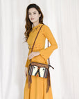 American Darling Hand Tooled Hair On Genuine Leather Women Bag Western Handbag Purse