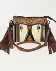 American Darling Cross Body Hand Tooled Saddle Blanket Genuine Leather Women Bag Western Handbag Purse