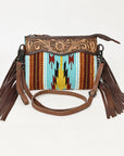 American Darling Cross Body Hand Tooled Saddle Blanket Genuine Leather Women Bag Western Handbag Purse