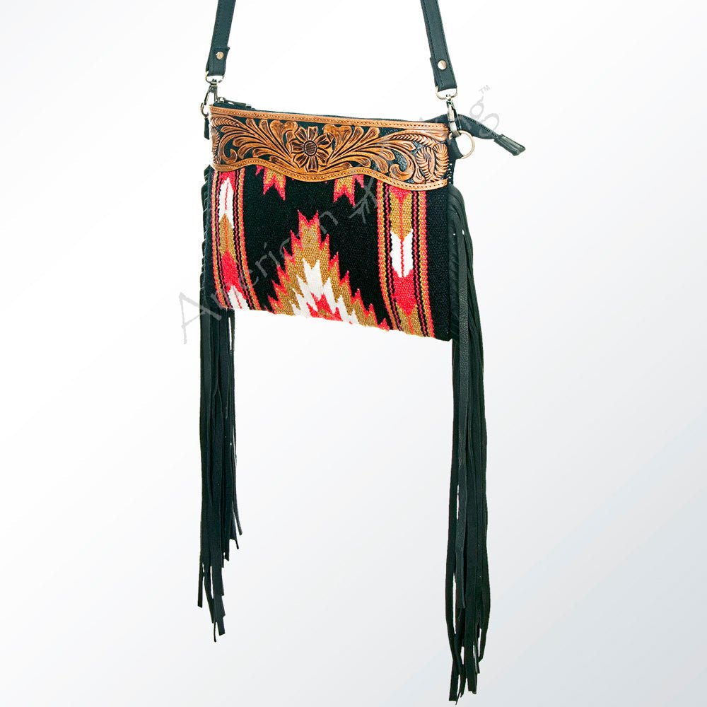 American Darling Cross Body Hand Tooled Saddle Blanket Genuine Leather Women Bag Western Handbag Purse