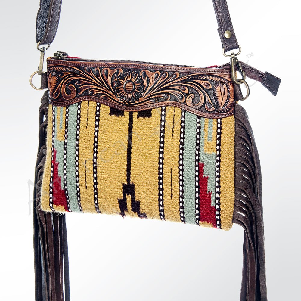 American Darling Cross Body Hand Tooled Saddle Blanket Genuine Leather Women Bag Western Handbag Purse