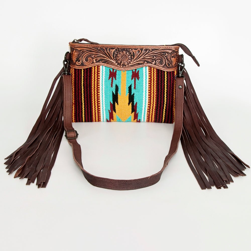 American Darling Cross Body Hand Tooled Saddle Blanket Genuine Leather Women Bag Western Handbag Purse